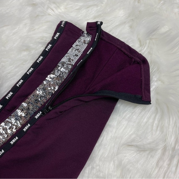 Pink Victoria's Secret Sequin Pull-on Pants Size Small - Picture 3 of 8